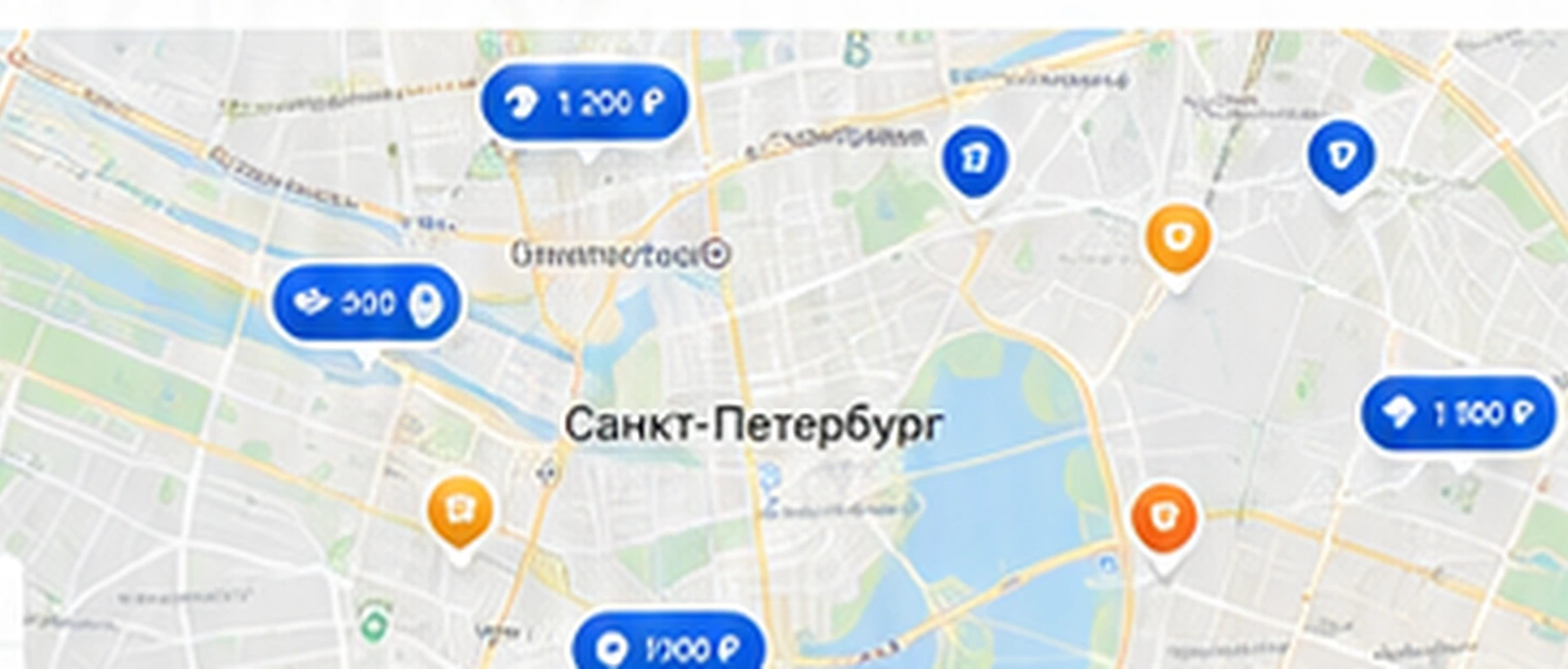 Прокаты на карте города